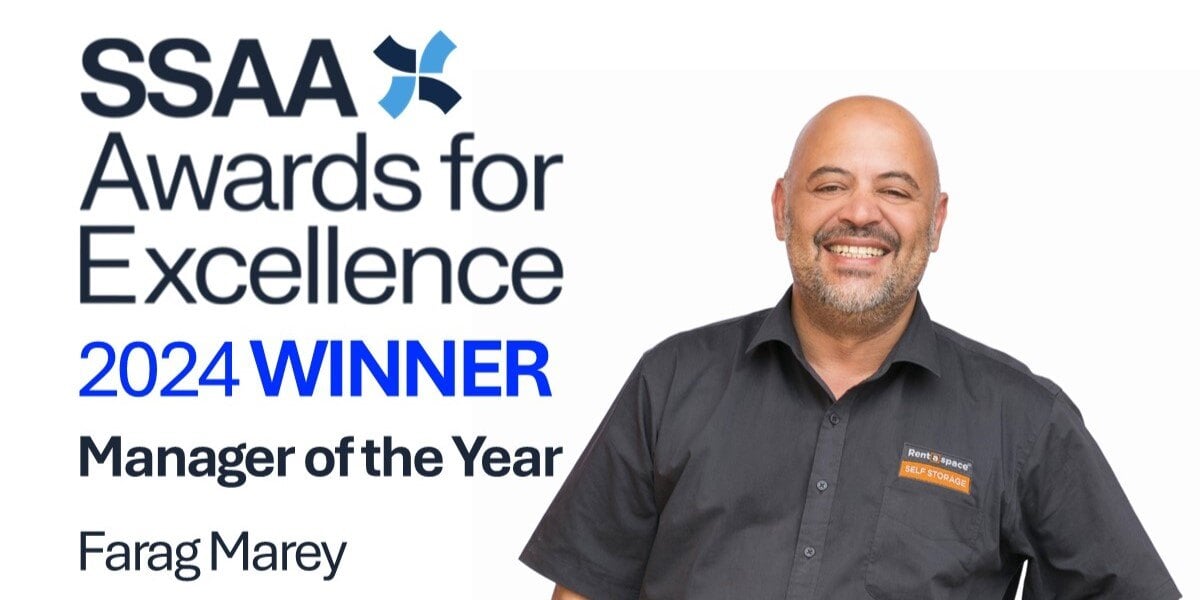 Rent a Space Girraween Manager, Farag Marey, is the SSAA Manger of the Year